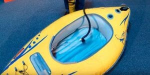 Air chamber inflatable kayak
